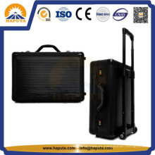 Maleta de aluminio grande negro equipaje caja de la carretilla (HP-3205)